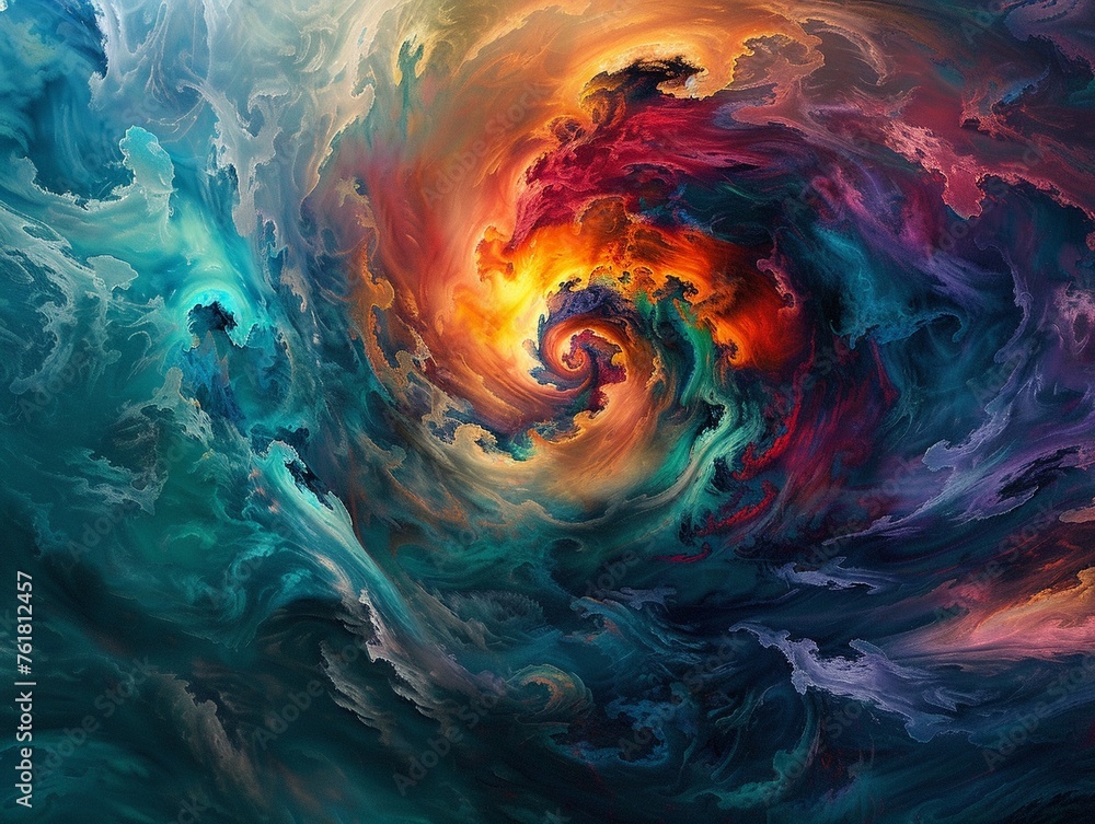 An abstract digital artwork that visualizes the concept of time as a fluid swirling vortex of colors and shapes. An abstract digital artwork that visualizes the concept of time as a fluid swirling vortex of colors and shapes.