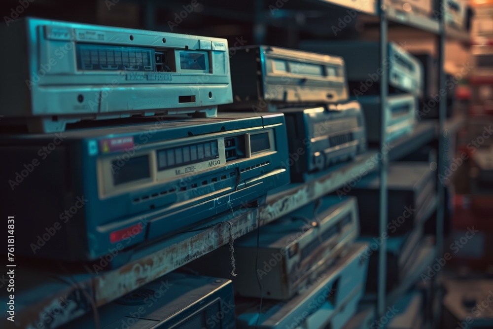 old retro electronics equipment for audio and video old retro electronics equipment for audio and video