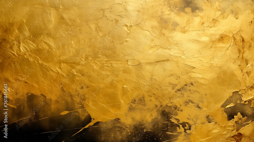 Golden clouds, gold leaf background