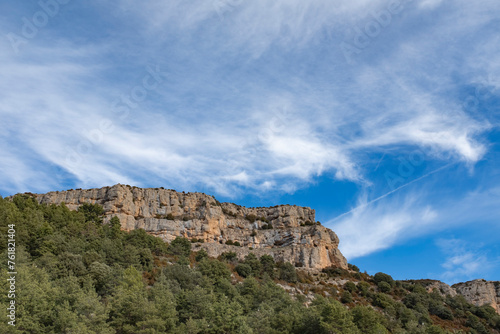 Beautiful rocky mountains landscape formations in central Catalonia