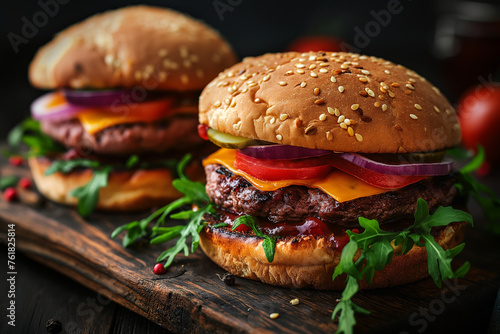 American burger type fast and tasty food meat steak tasty cheeseburger burger, food, cheese, cheeseburger, beef, bread, meal fastfood, unhealthy, dinner, fast food