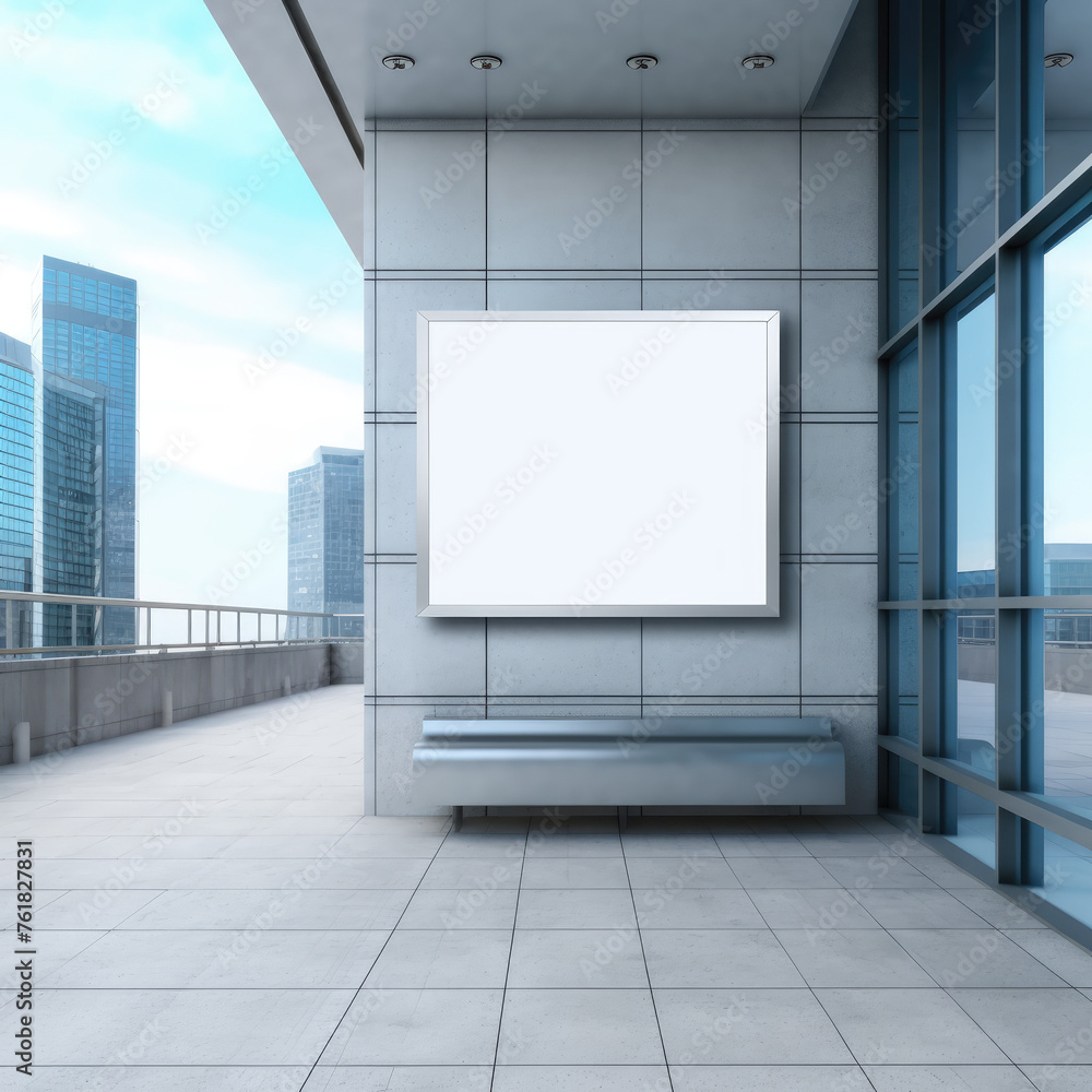 Blank billboard with white background. Sign board with empty space for advertising on the city street. Business, office, corporate identity, lifestyle advertising Blank billboard with white background. Sign board with empty space for advertising on the city street. Business, office, corporate identity, lifestyle advertising