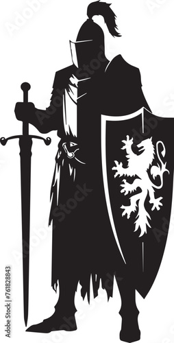 Knights Silhouettes Medieval Knights EPS Vector Knights Clipart	
