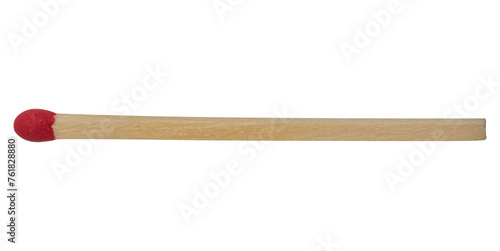 Wooden match on isolated background