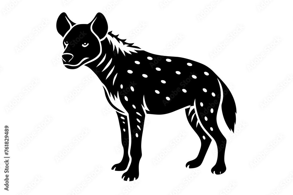 hyena silhouette vector illustration