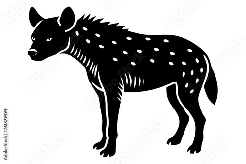 hyena silhouette vector illustration