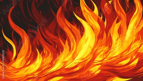 blazing fire background