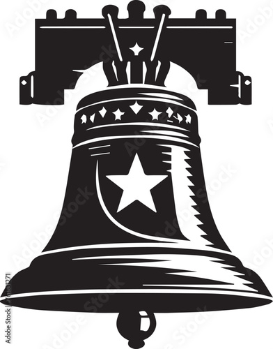 Liberty Bell Silhouettes Liberty Bell EPS Vector Liberty Clipart	
