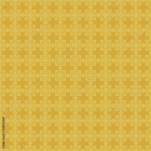 the pattern of the crosses on a gold background vector art illustration