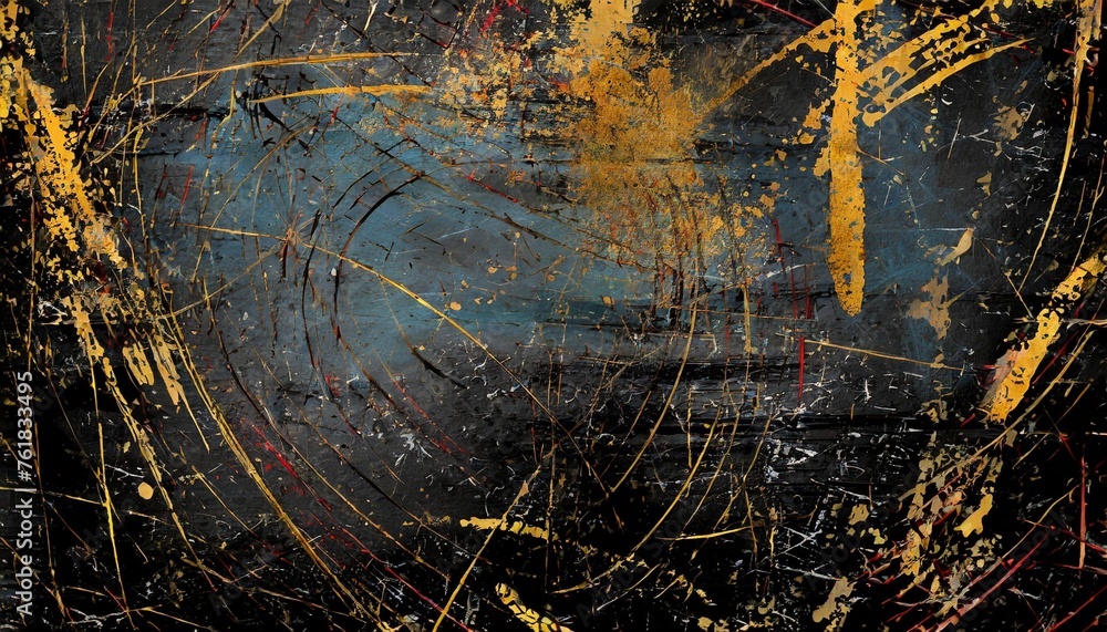 grunge and scratch on black metal plate background