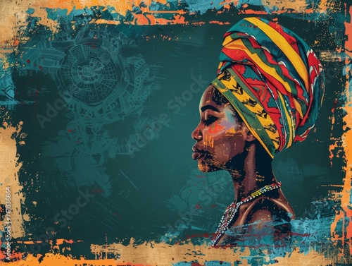 Happy African Heritage Day. African World Heritage Day background illustration.