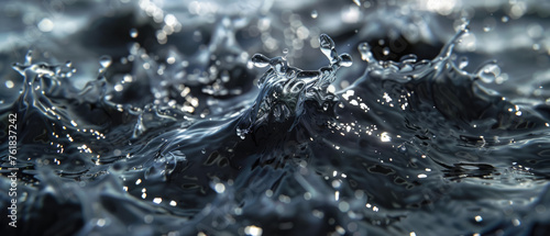 Close-up of water surface with sparkling highlights