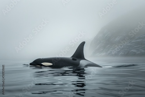 Majestic Orca Swimming in Water © umar