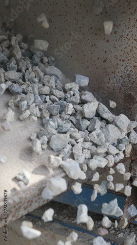 piedras, concreto, desmonte, construcción