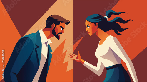 Intense Workplace Argument Between Colleagues