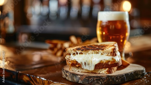 Brie and Fig Grilled Cheese in Modern Luxury