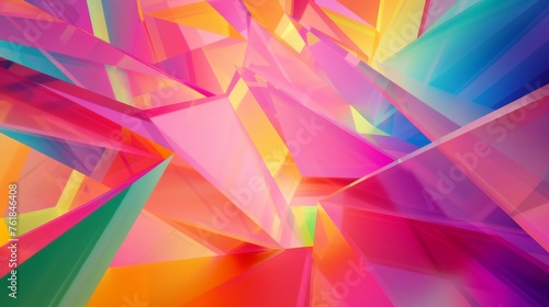 Abstract colorful geometric shapes background