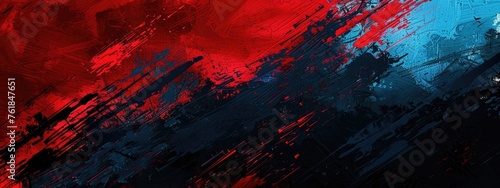 Abstract red, black and blue background with grunge brush strokes . textures for poster and web banner design, perfect for extreme, sportswear, racing, football, motocross 