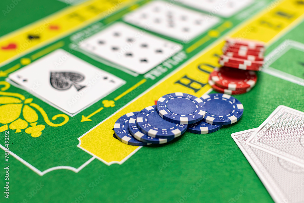 Texas Hold'em Poker  - obrazy, fototapety, plakaty 
