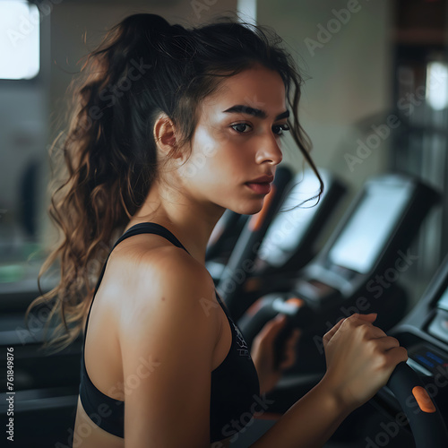 woman in the gym