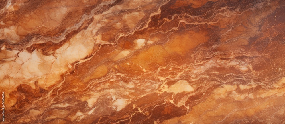 A detailed shot showcasing the rich amber hues and intricate patterns of a brown marble texture, resembling the earthy tones of soil or wood A detailed shot showcasing the rich amber hues and intricate patterns of a brown marble texture, resembling the earthy tones of soil or wood