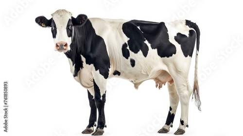 cow full body isolated on white background