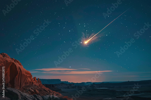 Celestial Wonder on International Asteroid Day Dramatic Night Sky Illumination