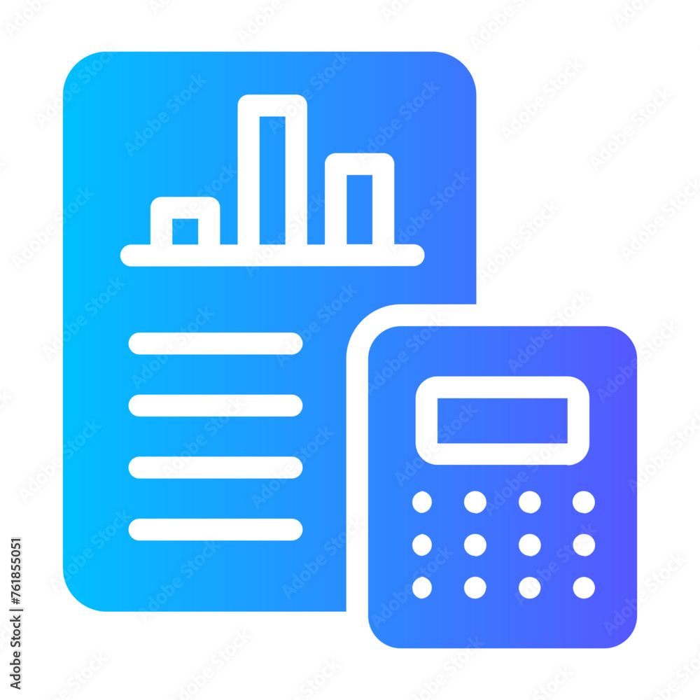 business report gradient icon