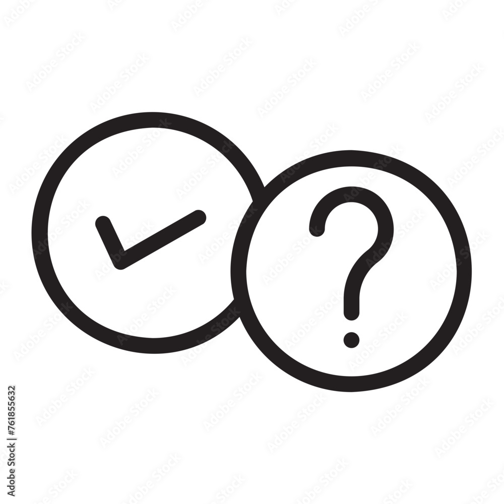 question and answer line icon question and answer line icon