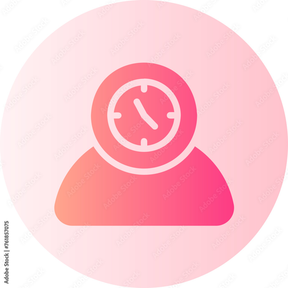 time management gradient icon time management gradient icon