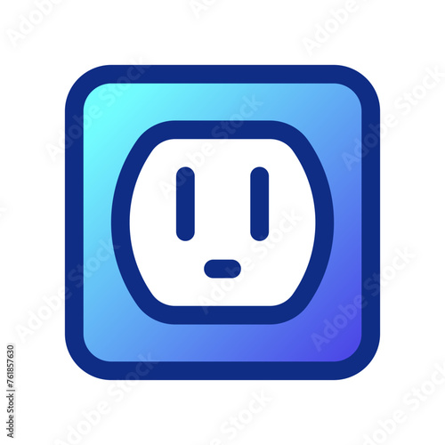 Editable electric socket, plug, electricity, electronics vector icon. Construction, tools, industry. Part of a big icon set family. Perfect for web and app interfaces, presentations, infographics, etc