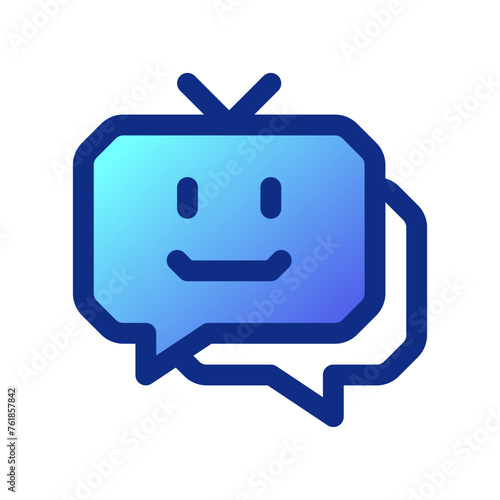 Editable chat bot, smart assistant vector icon. AI technology, artificial intelligence, computer. Part of a big icon set family. Perfect for web and app interfaces, presentations, infographics, etc