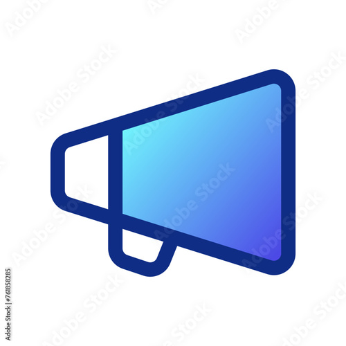 Editable director bullhorn, megaphone, marketing vector icon. Movie, cinema, entertainment. Part of a big icon set family. Perfect for web and app interfaces, presentations, infographics, etc