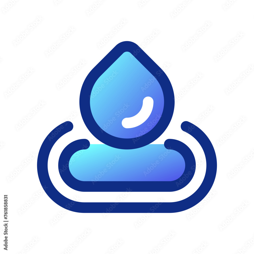 Editable water droplet, hot spring vector icon. Wellness, spa, relaxation. Part of a big icon set family. Perfect for web and app interfaces, presentations, infographics, etc Editable water droplet, hot spring vector icon. Wellness, spa, relaxation. Part of a big icon set family. Perfect for web and app interfaces, presentations, infographics, etc