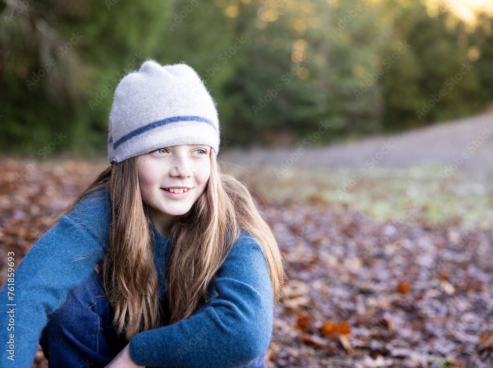 Portrait of happy child in nature Portrait of happy child in nature