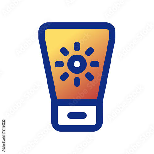 Editable sunblock vector icon. Cosmetics, makeup, skincare, beauty. Part of a big icon set family. Perfect for web and app interfaces, presentations, infographics, etc