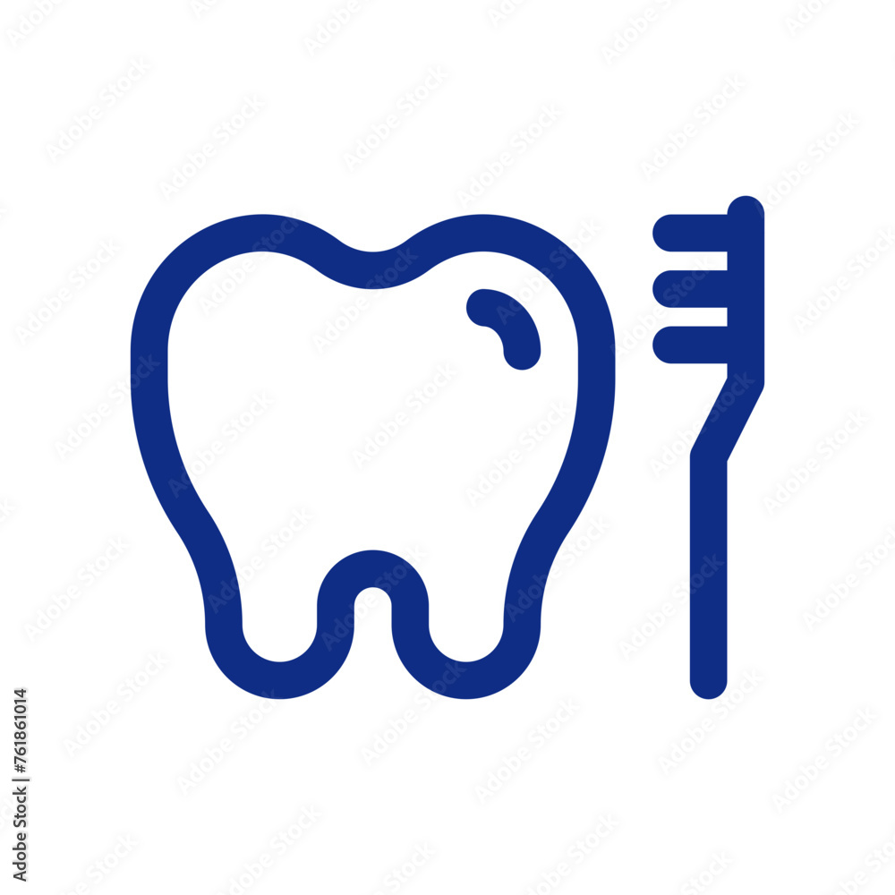 Editable tooth and brush vector icon. Dentistry, healthcare, medical. Part of a big icon set family. Perfect for web and app interfaces, presentations, infographics, etc Editable tooth and brush vector icon. Dentistry, healthcare, medical. Part of a big icon set family. Perfect for web and app interfaces, presentations, infographics, etc