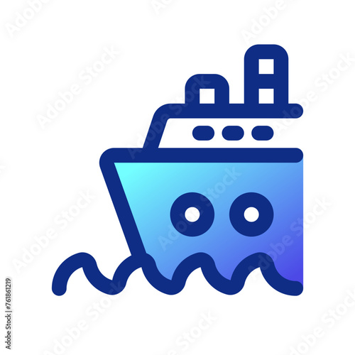 Editable cruise ship vector icon. Part of a big icon set family. Perfect for web and app interfaces, presentations, infographics, etc