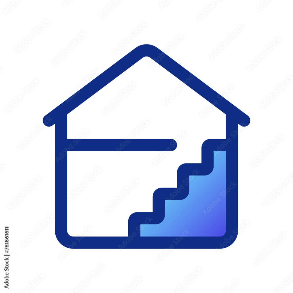 Editable house floor, layout vector icon. Property, real estate, construction, mortgage, interiors. Part of a big icon set family. Perfect for web and app interfaces, presentations, infographics, etc