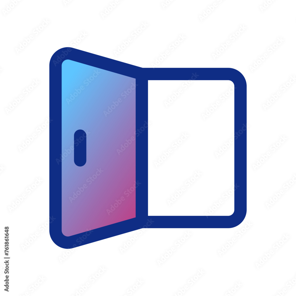 Editable open door, entrance vector icon. Property, real estate, construction, mortgage, interiors. Part of a big icon set family. Perfect for web and app interfaces, presentations, infographics, etc Editable open door, entrance vector icon. Property, real estate, construction, mortgage, interiors. Part of a big icon set family. Perfect for web and app interfaces, presentations, infographics, etc