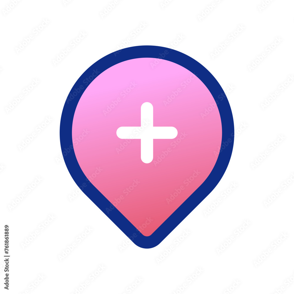 Editable add location vector icon. Map, location, navigation. Part of a big icon set family. Perfect for web and app interfaces, presentations, infographics, etc Editable add location vector icon. Map, location, navigation. Part of a big icon set family. Perfect for web and app interfaces, presentations, infographics, etc