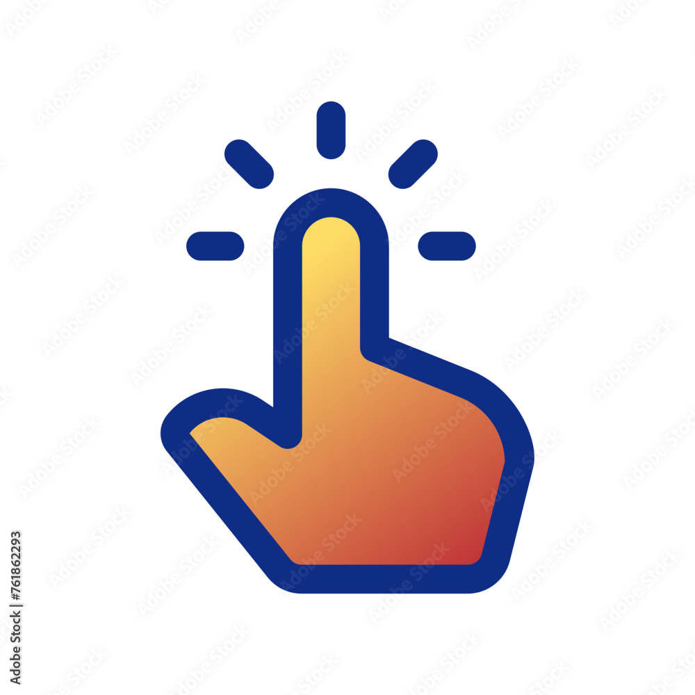 Editable one finger tap vector icon. Part of a big icon set family. Perfect for web and app interfaces, presentations, infographics, etc Editable one finger tap vector icon. Part of a big icon set family. Perfect for web and app interfaces, presentations, infographics, etc