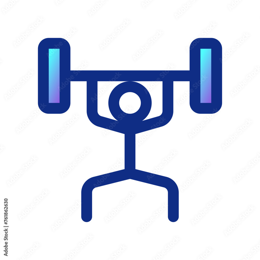 Editable weight lifting vector icon. Part of a big icon set family. Perfect for web and app interfaces, presentations, infographics, etc Editable weight lifting vector icon. Part of a big icon set family. Perfect for web and app interfaces, presentations, infographics, etc