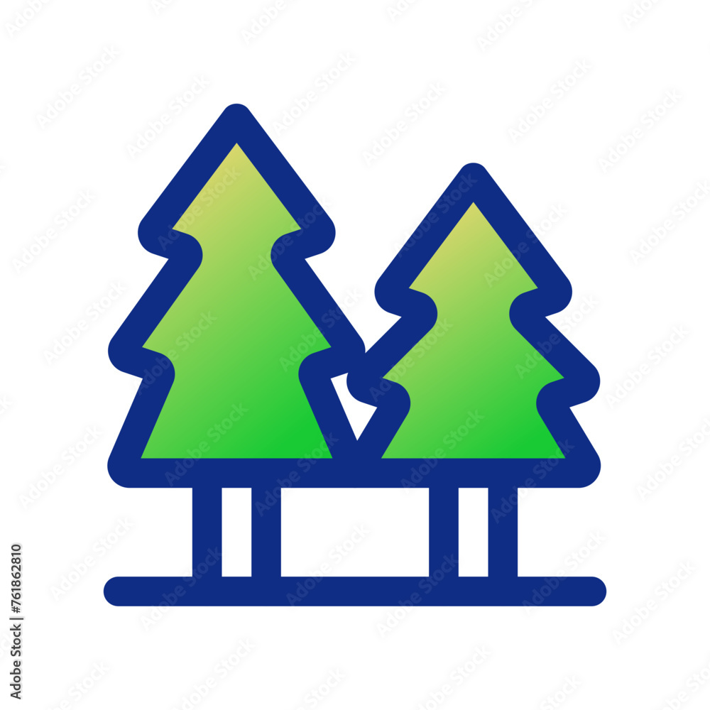 Editable pine trees vector icon. Part of a big icon set family. Perfect for web and app interfaces, presentations, infographics, etc