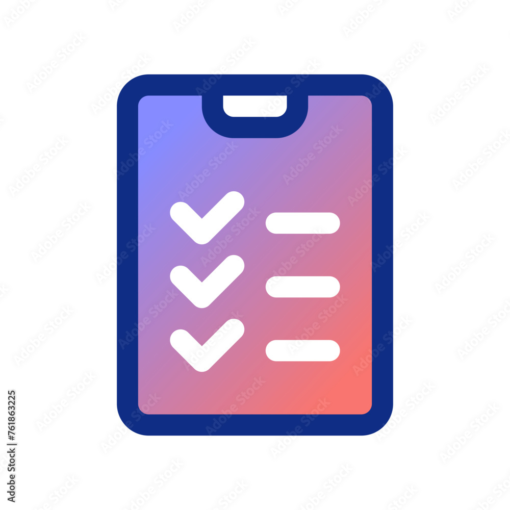 Editable clipboard, checklist vector icon. Part of a big icon set family. Perfect for web and app interfaces, presentations, infographics, etc Editable clipboard, checklist vector icon. Part of a big icon set family. Perfect for web and app interfaces, presentations, infographics, etc