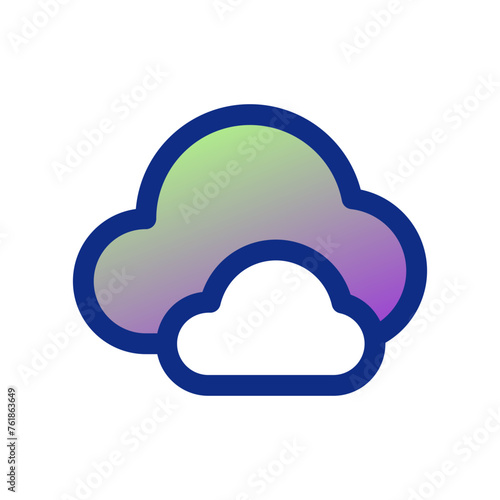 Editable clouds vector icon. Part of a big icon set family. Perfect for web and app interfaces, presentations, infographics, etc