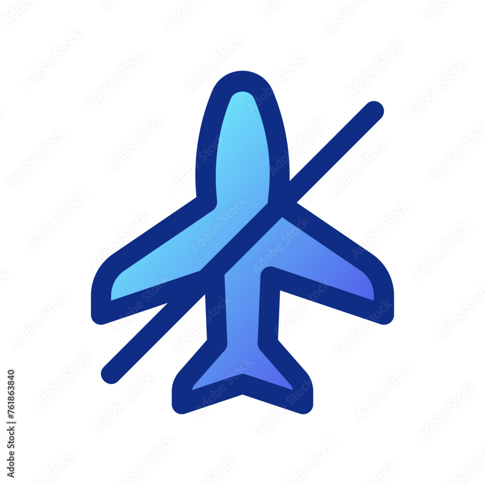 Editable vector airplane mode off icon. Part of a big icon set family. Perfect for web and app interfaces, presentations, infographics, etc Editable vector airplane mode off icon. Part of a big icon set family. Perfect for web and app interfaces, presentations, infographics, etc
