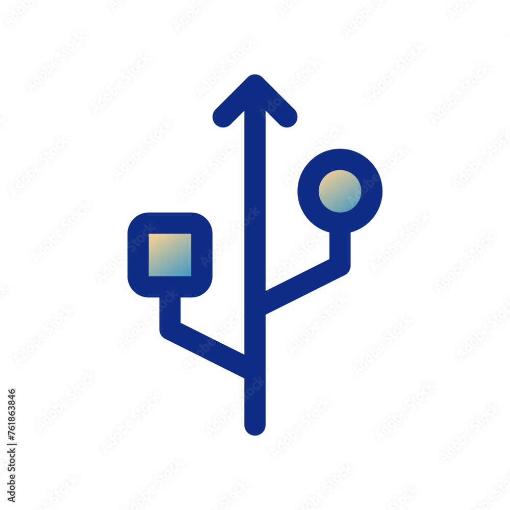 Editable vector usb connection icon. Part of a big icon set family. Perfect for web and app interfaces, presentations, infographics, etc Editable vector usb connection icon. Part of a big icon set family. Perfect for web and app interfaces, presentations, infographics, etc