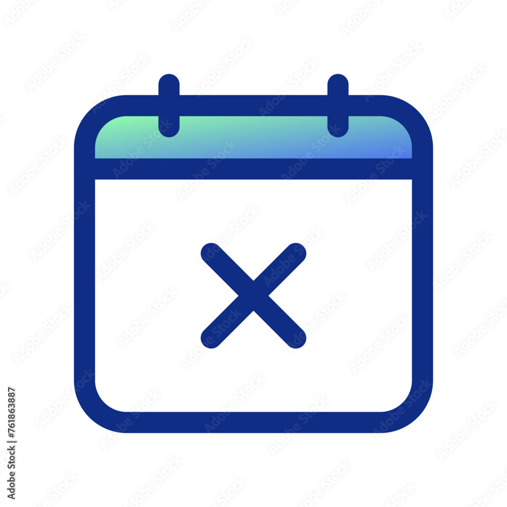 Editable vector delete calendar event icon. Part of a big icon set family. Perfect for web and app interfaces, presentations, infographics, etc Editable vector delete calendar event icon. Part of a big icon set family. Perfect for web and app interfaces, presentations, infographics, etc