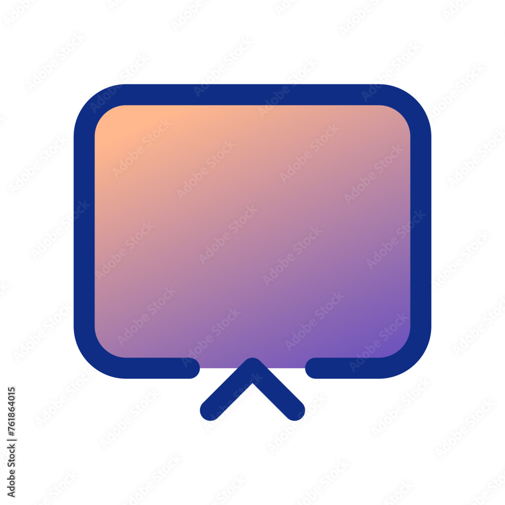 Editable vector cast screen icon. Part of a big icon set family. Perfect for web and app interfaces, presentations, infographics, etc Editable vector cast screen icon. Part of a big icon set family. Perfect for web and app interfaces, presentations, infographics, etc